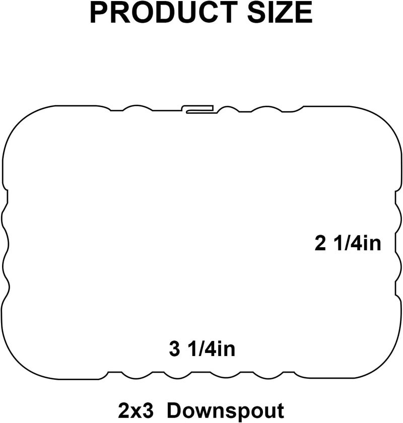 GEAIN Gutter Downspout Leader Style A Elbow (Offset= 3) 2”x3” White S-Shape - Image 2